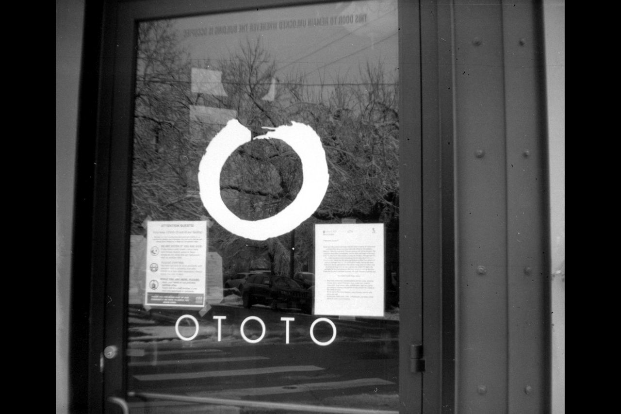 Ototo Closed Due to Emergency. Photographed with Kodak No. 00 Cartridge Premo camera.